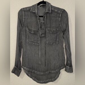 Rock & Republic Charcoal Button Down Shirt